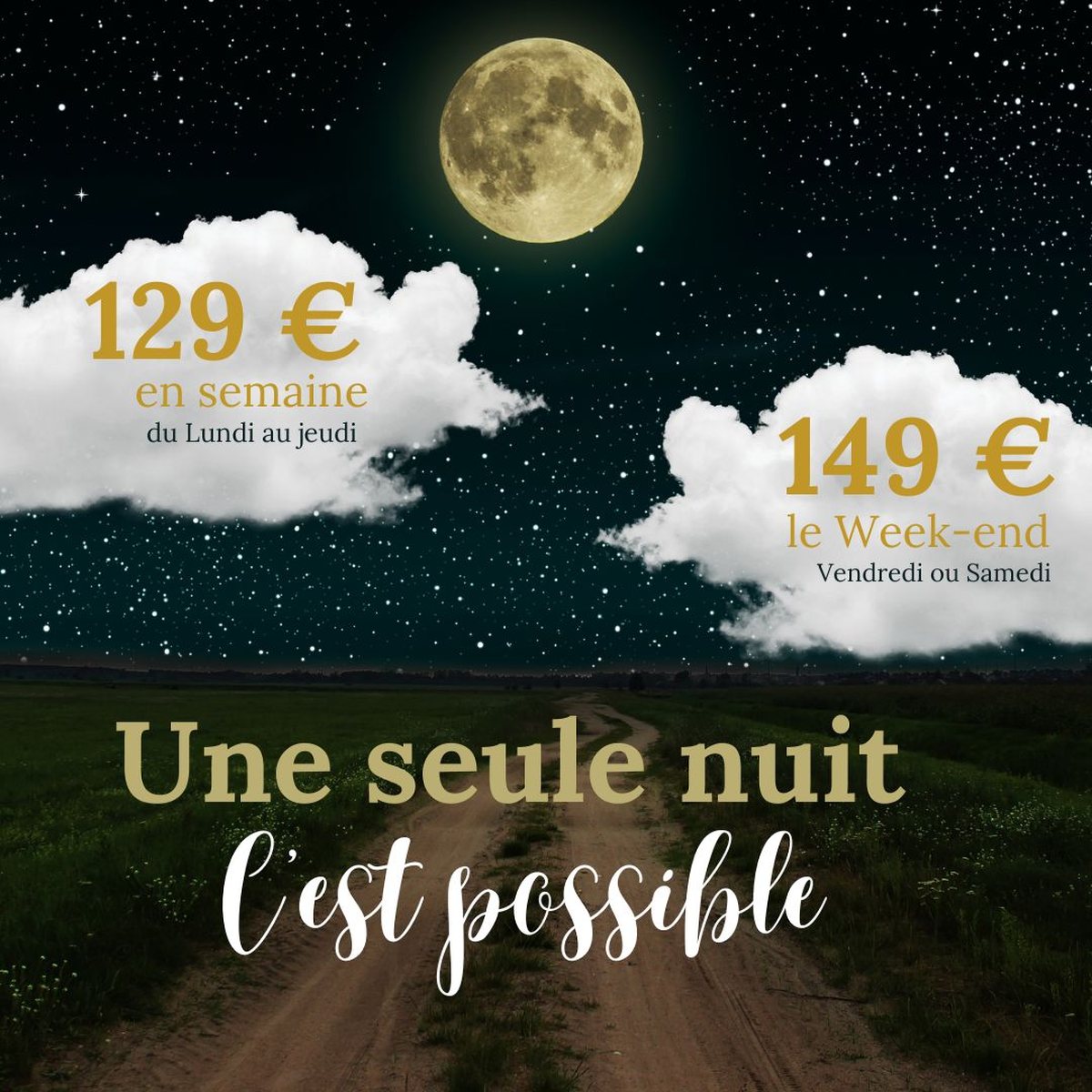 Tarif une nuit au gré des saisons | Mayenne