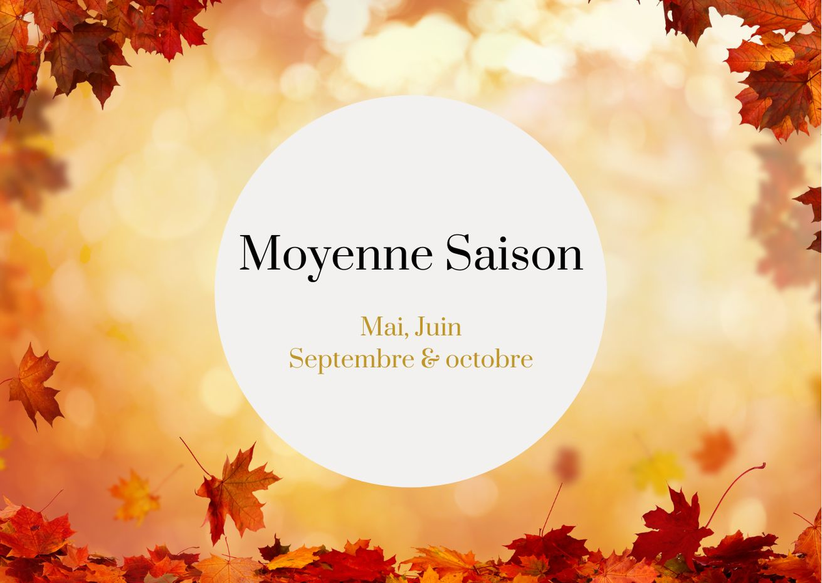 tarifs moyenne saison au gré des saisons | Mayenne