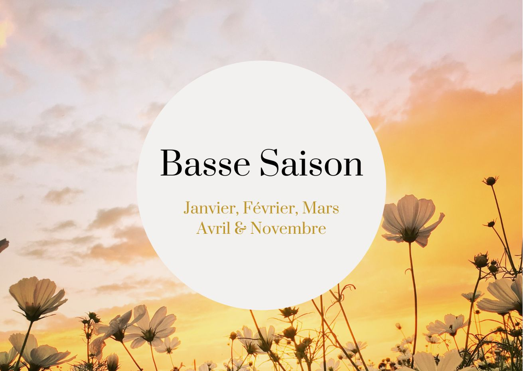 tarifs basse saison au gré des saisons | Mayenne